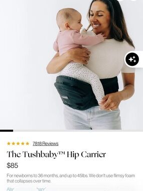 Kids Hip Carrier - Black